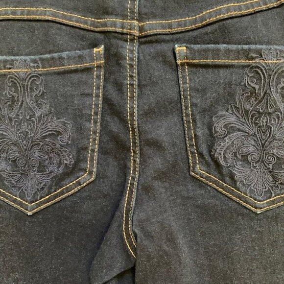 inc Denim Straight Leg Regular Fit Crop Women's Blue Jean Bermuda Shorts - 6P - Picture 3 of 6